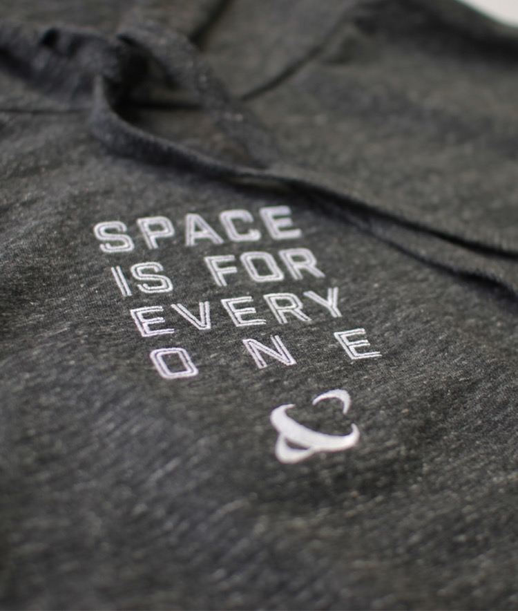 Space Is For Everyone | Embroidered Hoodie